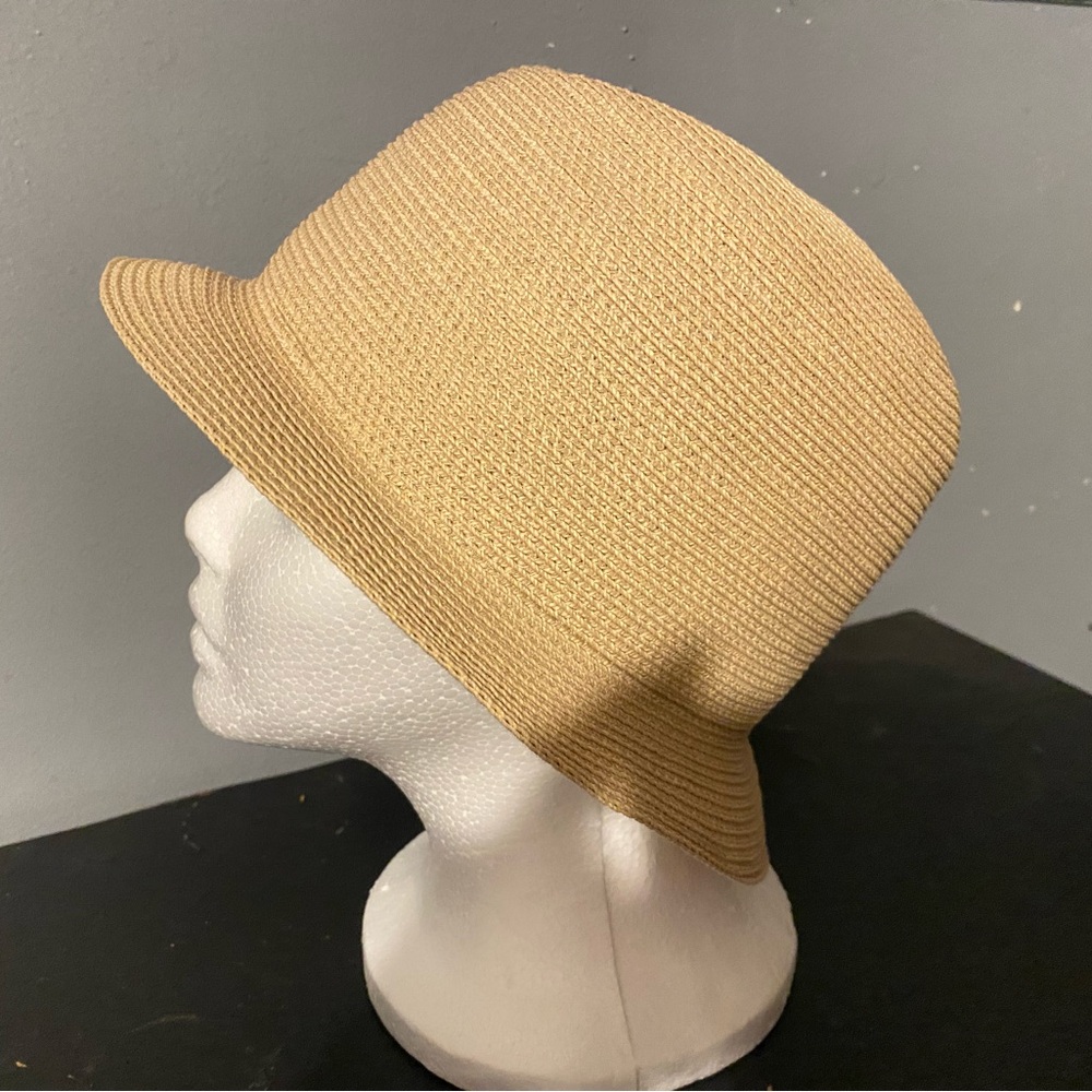 Prada Tan Bucket Hat Woven Sun Protection